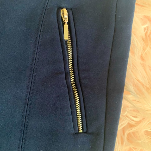 ZARA Navy Blue Skinny Pants - Picture 2 of 6